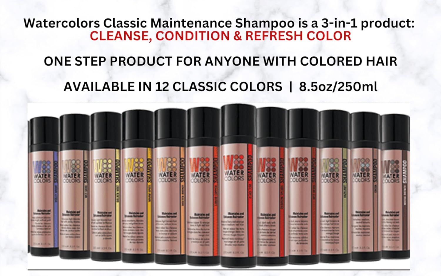 Colour Maintenance Watercolours Shampoo Fluid Fire 250ml