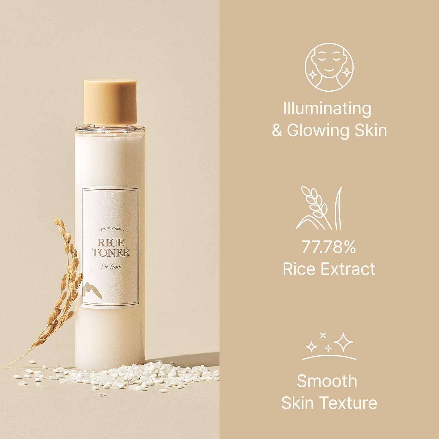 [Im From] Rice Serum, 73% Fermented Rice Embryo Extract | Improve Hyperpigmentation, Boost Collagen, Vitality, Supply nutrients to skin with Vitamin B, Healthy Glow