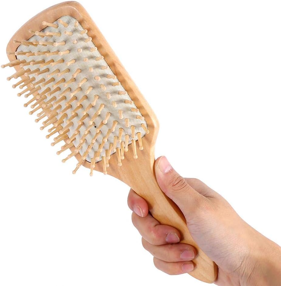 Natural Wooden Anti Static Comb/Healthy Cushion Airbag Hair Care Massage Tool