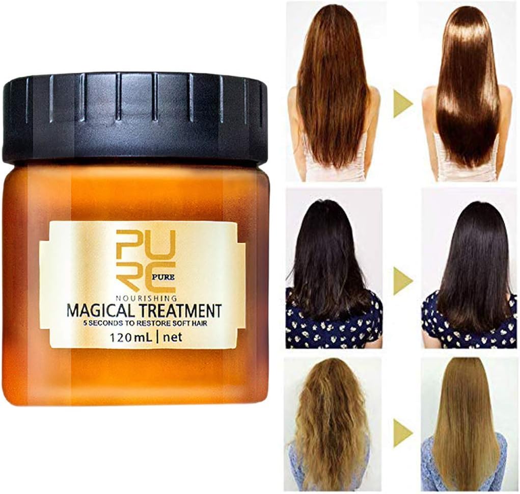 PURC 120ml Magical Treatment Mask Repairs Damage Restore Soft Hair Care 5 Seconds Repairs Damage Hair Root