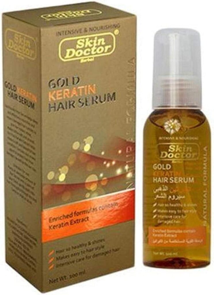 Skin Doctor Gold Keratin Hair Serum, 100ml